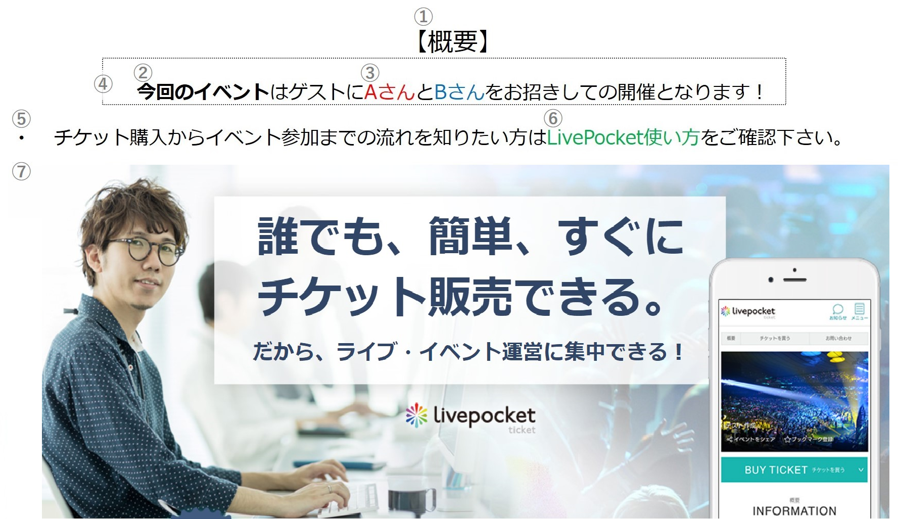 FAQ詳細 -イベント詳細を自分で装飾するには？ | LivePocket-Ticket-